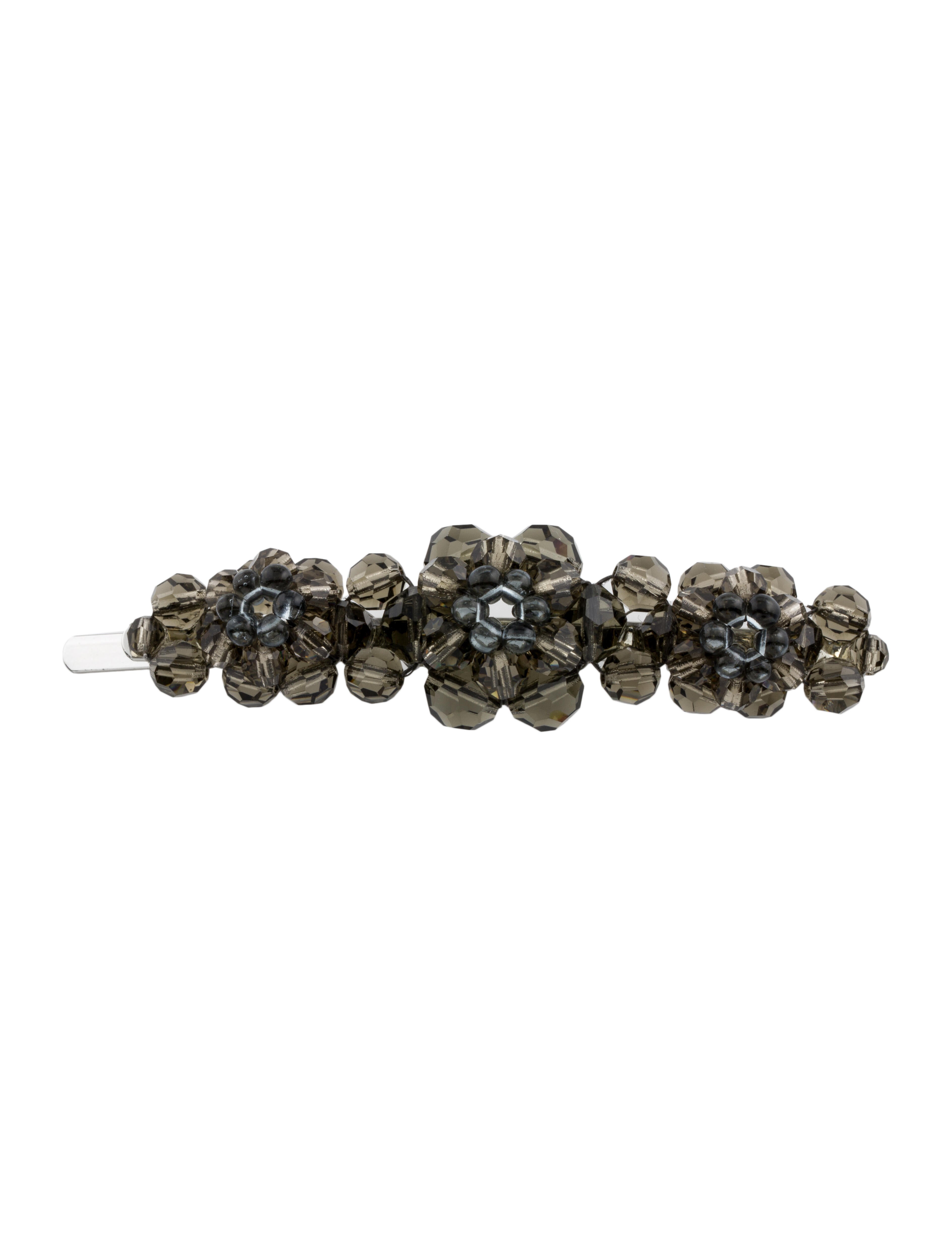 Simone Rocha Flower Hair Clip in Duck Egg