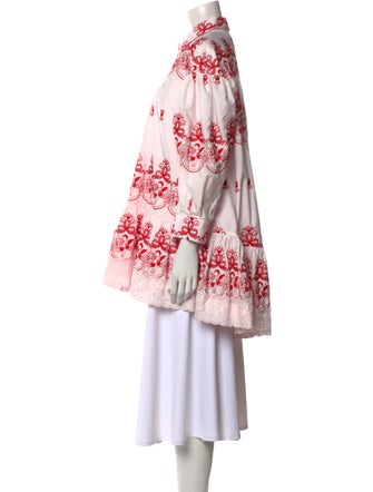 Simone Rocha Floral Print Mini Dress