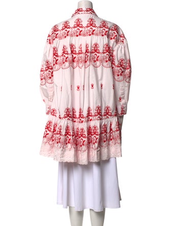 Simone Rocha Floral Print Mini Dress