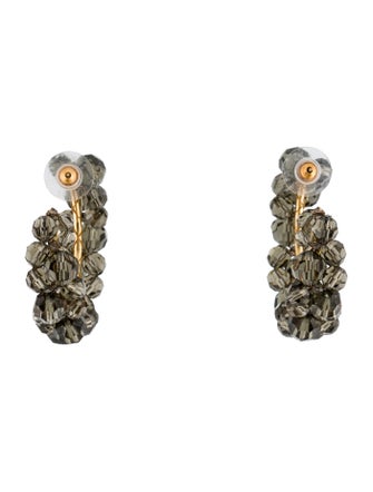 Simone Rocha Wiggle Beaded Hoop Earrings