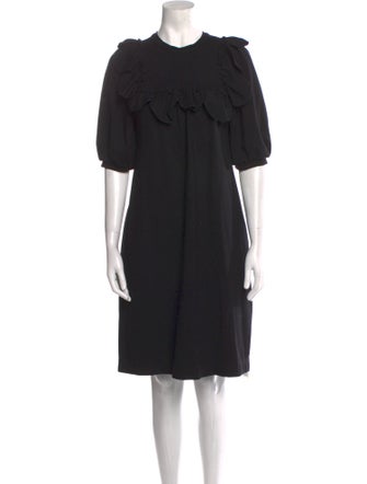 Simone Rocha Crew Neck Knee-Length Dress
