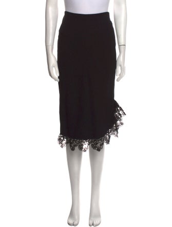 Simone Rocha Lace Trim Embellishment Midi Length Skirt