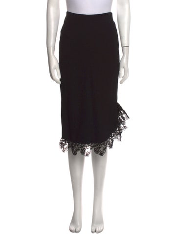 Simone Rocha Skirts Lace Trim Embellishment Midi Length Skirt S