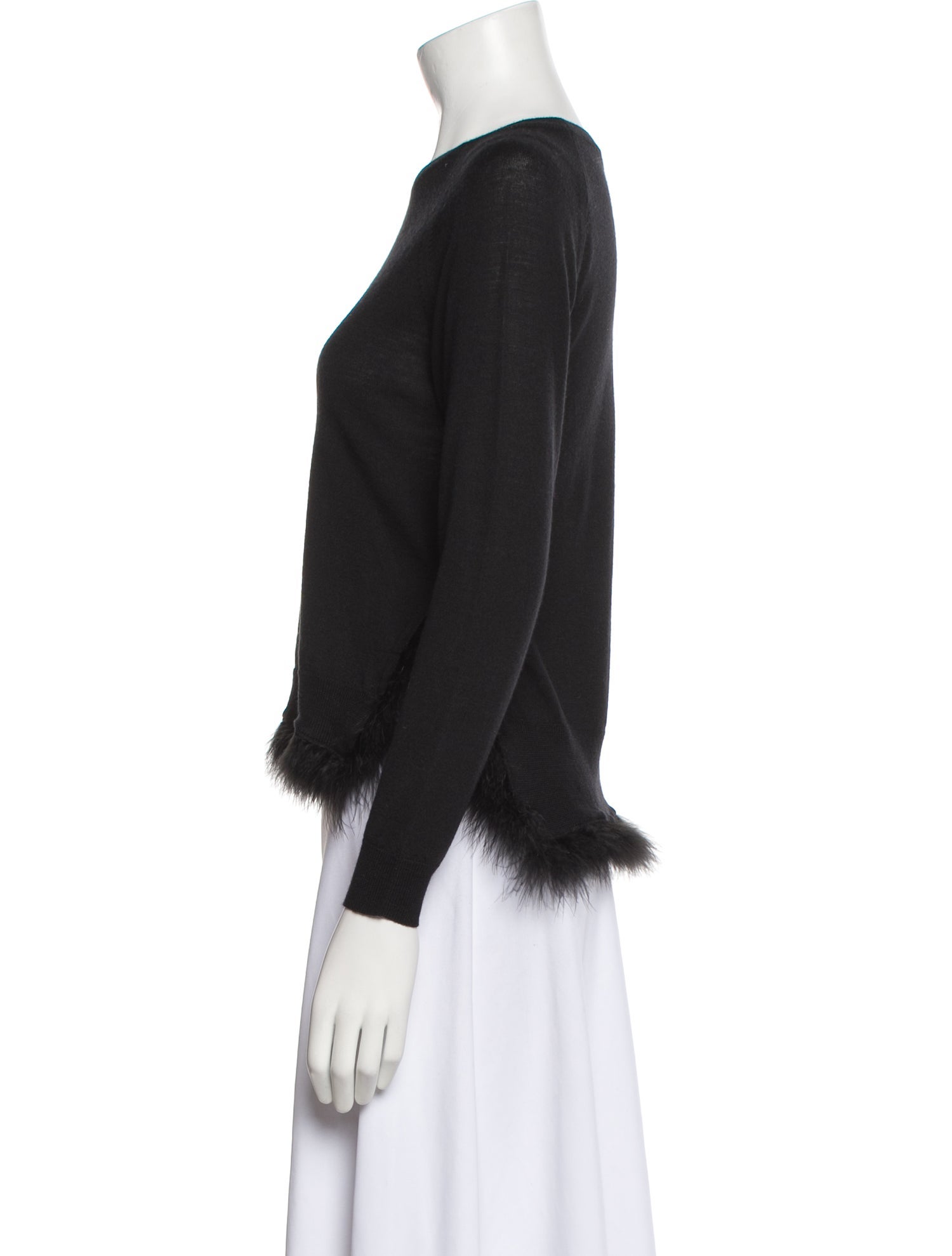 Simone Rocha Silk Scoop Neck Sweater