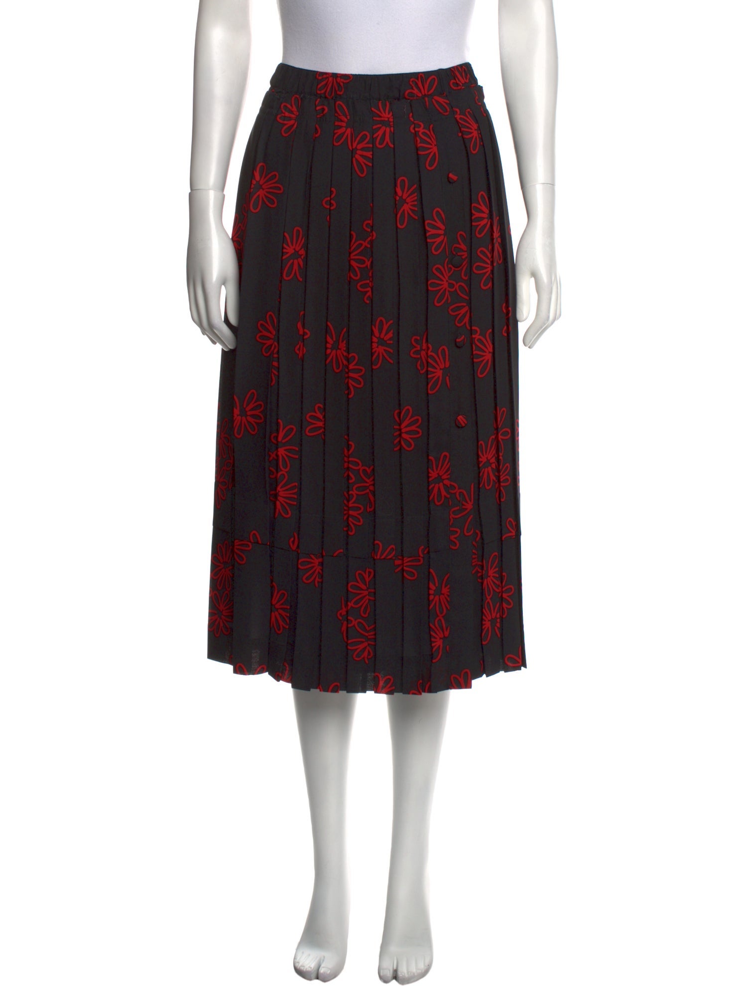 Simone Rocha Printed Midi Length Skirt