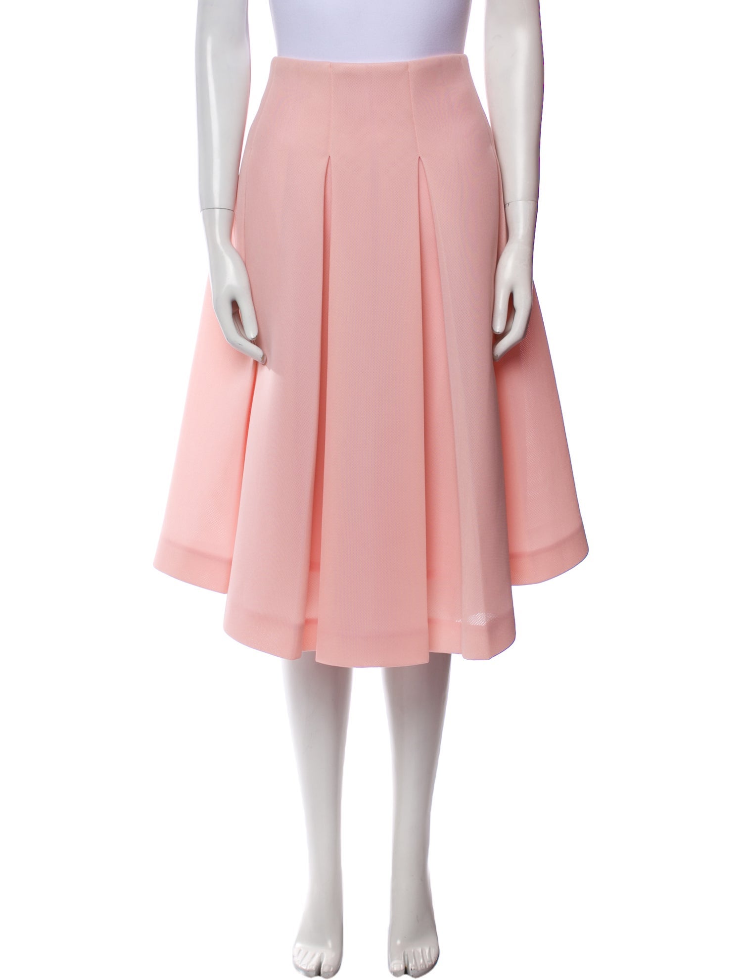 Simone Rocha Pleated Accents Midi Length Skirt