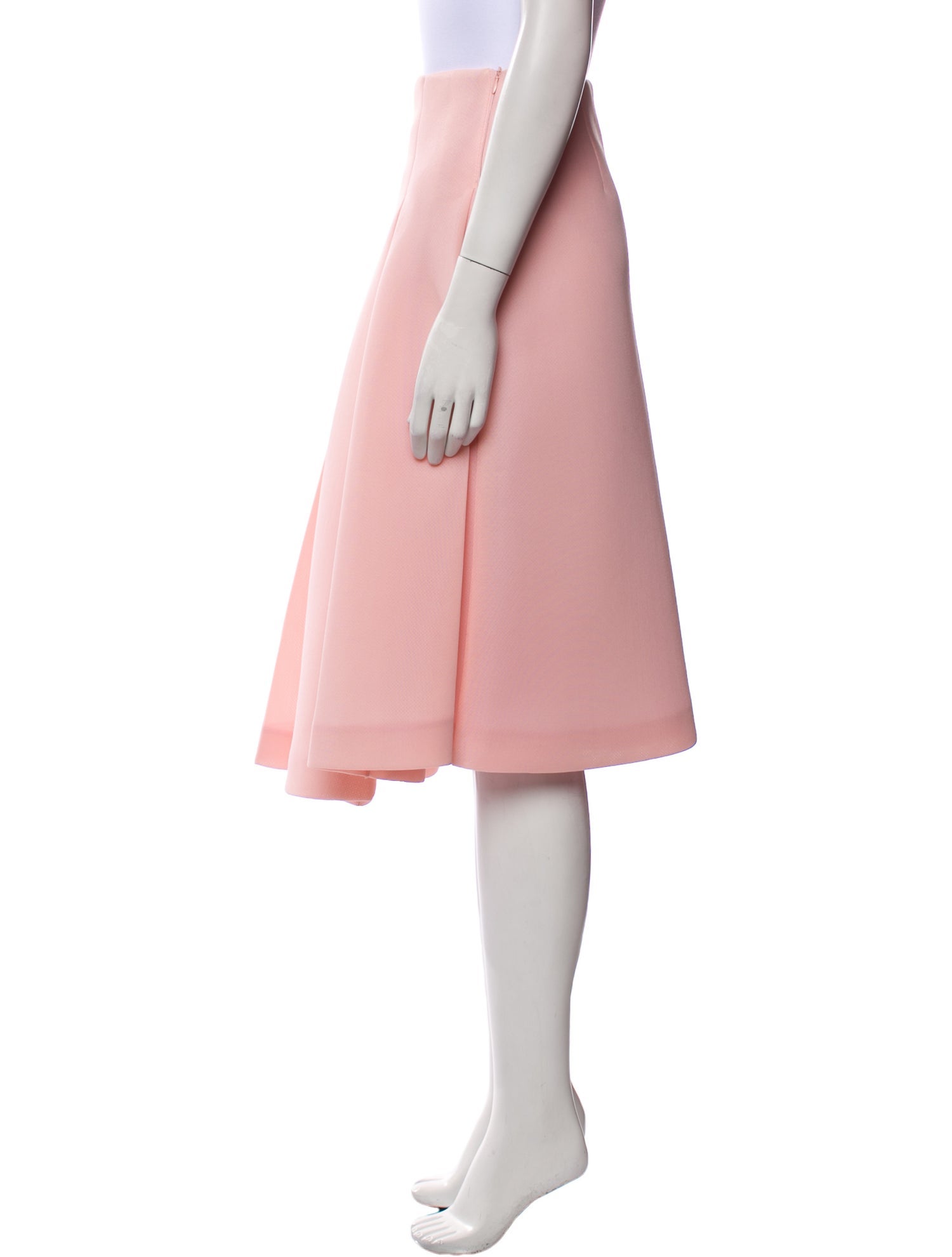 Simone Rocha Pleated Accents Midi Length Skirt