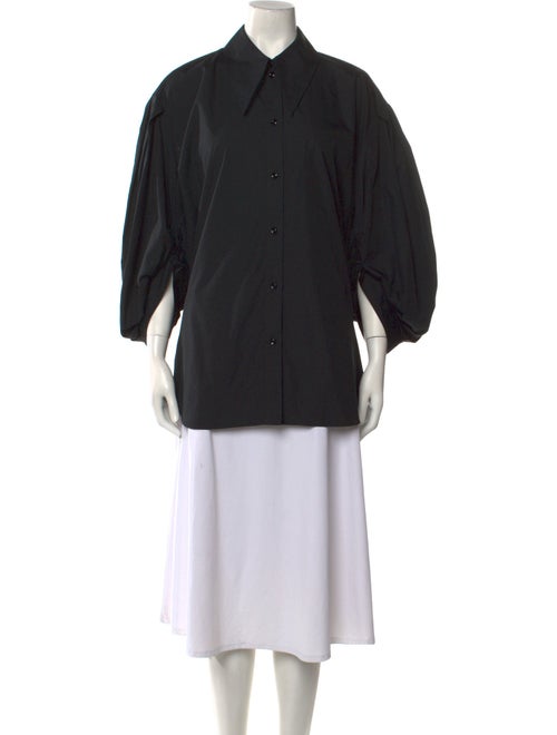 Simone Rocha Three-Quarter Sleeve Button-Up Top