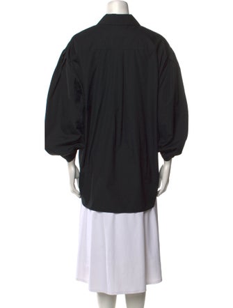 Simone Rocha Three-Quarter Sleeve Button-Up Top