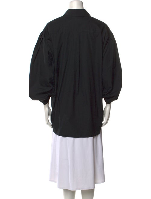 Simone Rocha Three-Quarter Sleeve Button-Up Top