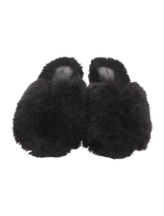 Simone Rocha Faux Fur Slides