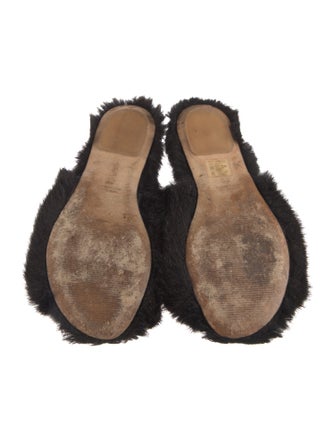 Simone Rocha Faux Fur Slides