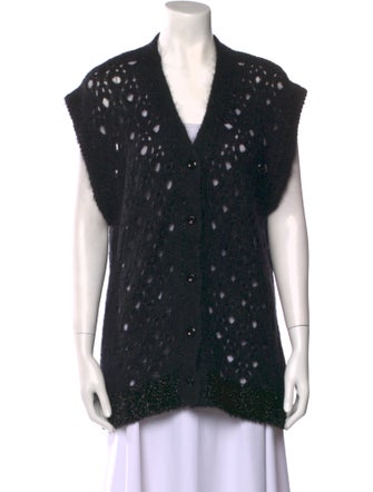 Simone Rocha Mohair V-Neck Sweater