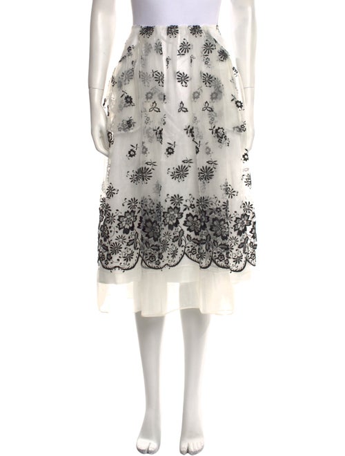 Simone Rocha Printed Midi Length Skirt