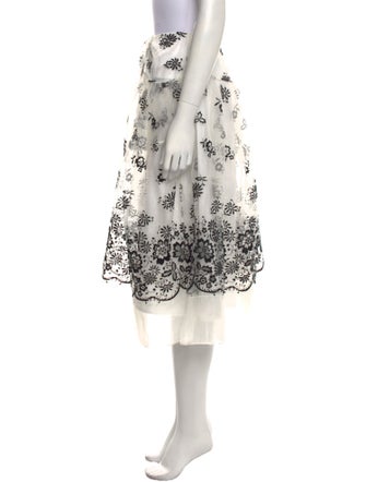 Simone Rocha Printed Midi Length Skirt