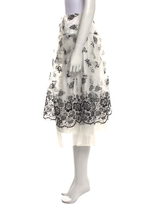 Simone Rocha Printed Midi Length Skirt