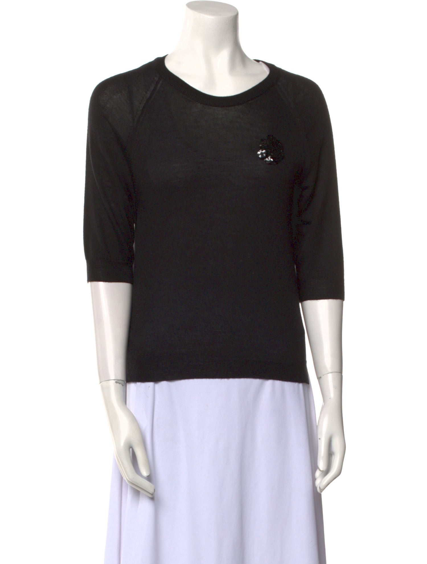 Simone Rocha Merino Wool Scoop Neck Sweater