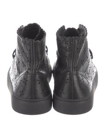 Simone Rocha Patent Leather Printed Sneakers