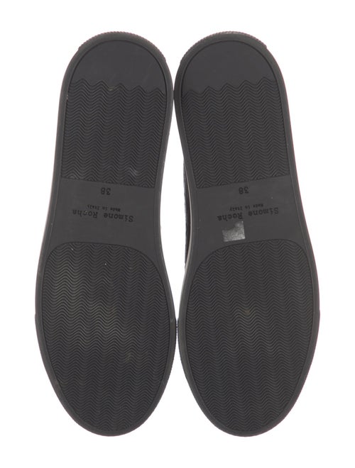 Simone Rocha Patent Leather Printed Sneakers