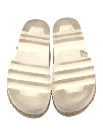 Simone Rocha Faux Pearl Accents Canvas Espadrilles