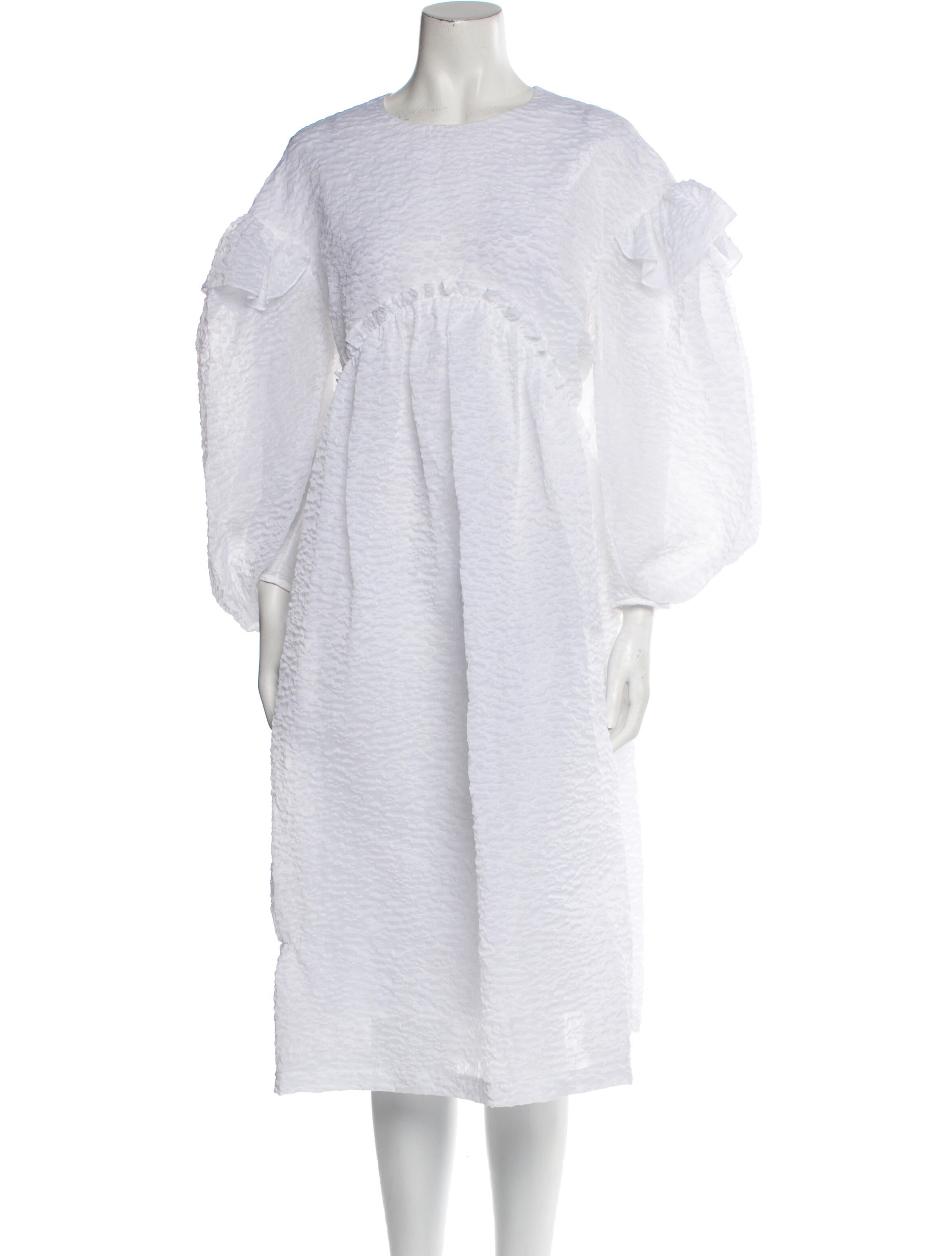 Simone Rocha Bateau Neckline Midi Length Dress