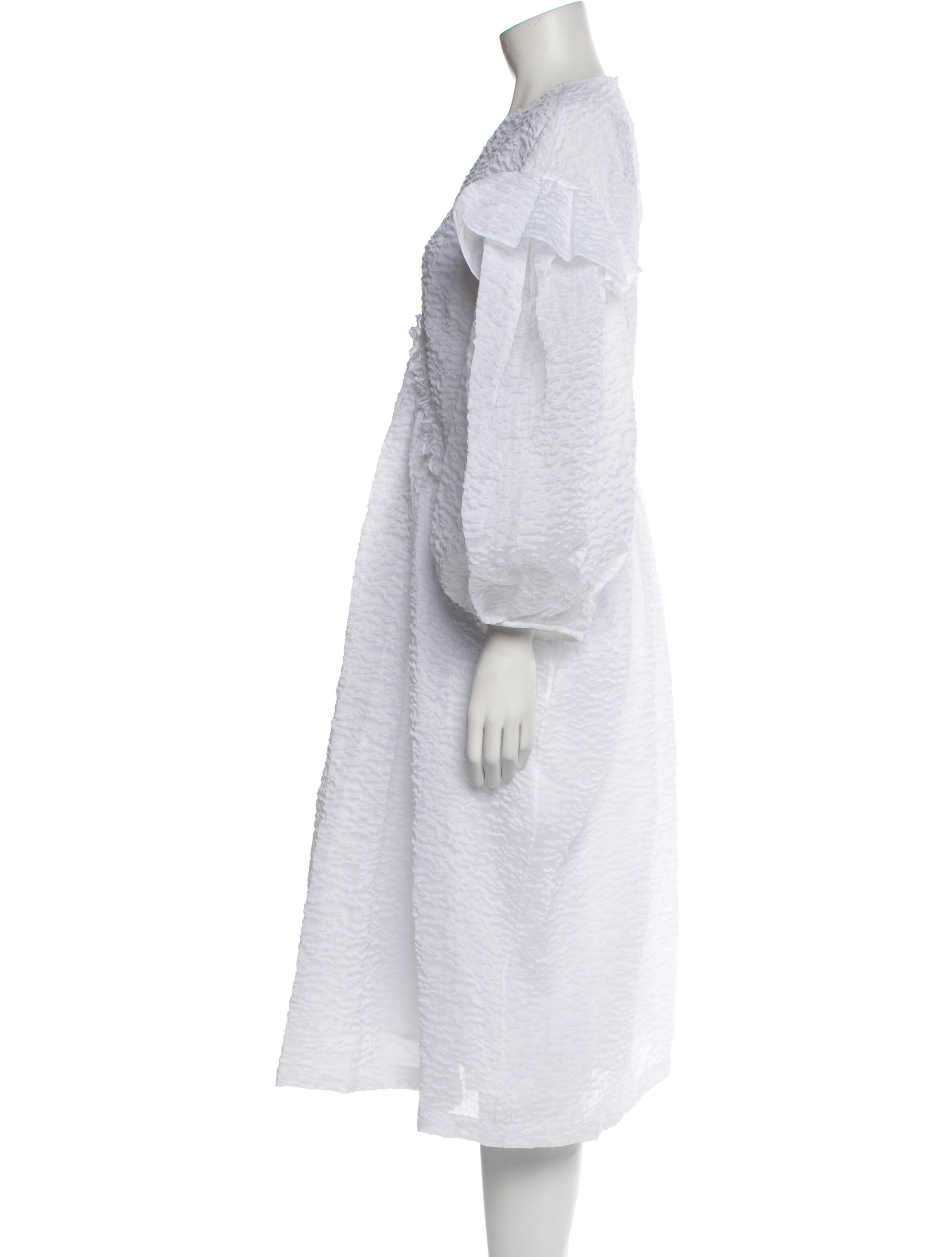 Simone Rocha Bateau Neckline Midi Length Dress