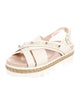 Simone Rocha Faux Pearl Accents Canvas Espadrilles