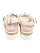 Simone Rocha Faux Pearl Accents Canvas Espadrilles