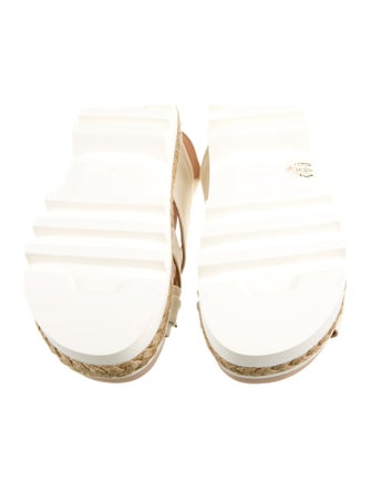 Simone Rocha Faux Pearl Accents Canvas Espadrilles