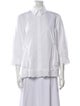 Simone Rocha Three-Quarter Sleeve Button-Up Top