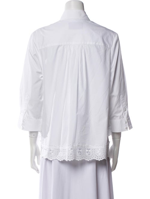 Simone Rocha Three-Quarter Sleeve Button-Up Top