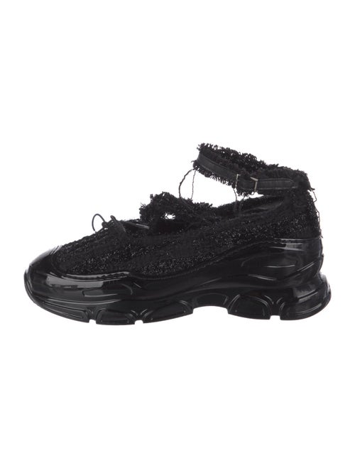 Simone Rocha Printed Fringe Trim Accent Sneakers