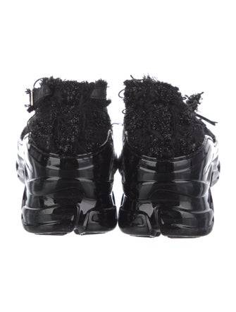 Simone Rocha Printed Fringe Trim Accent Sneakers