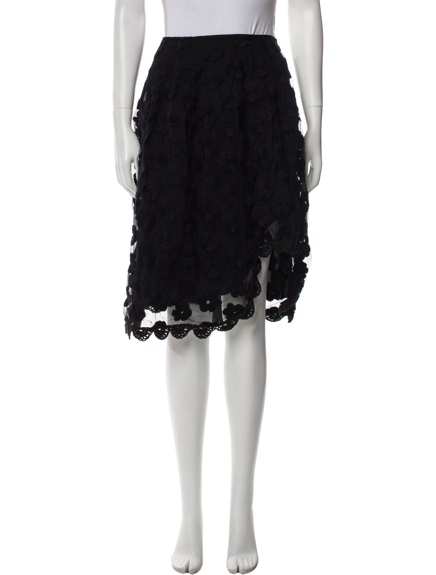 Simone Rocha Lace Pattern Knee-Length Skirt