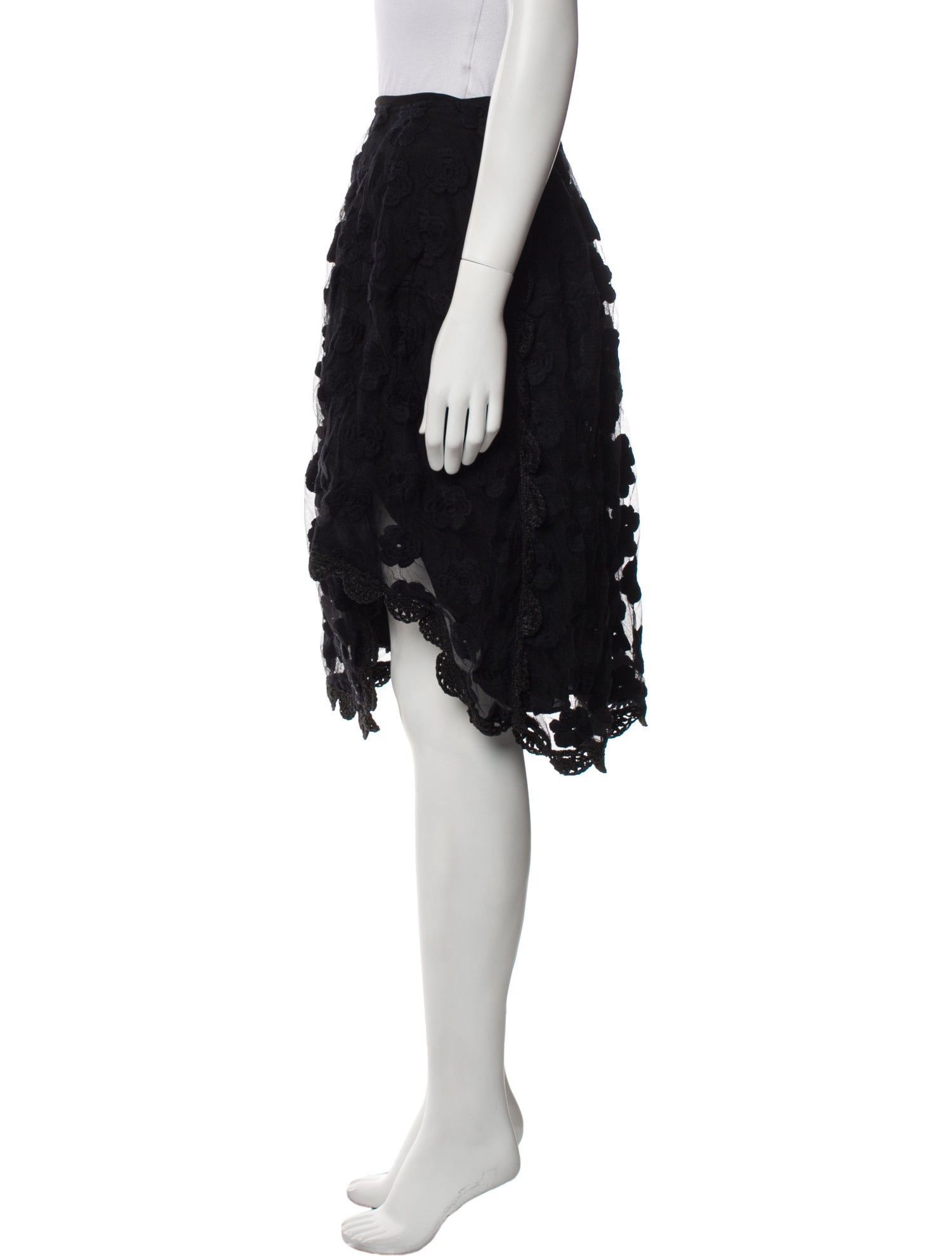 Simone Rocha Lace Pattern Knee-Length Skirt