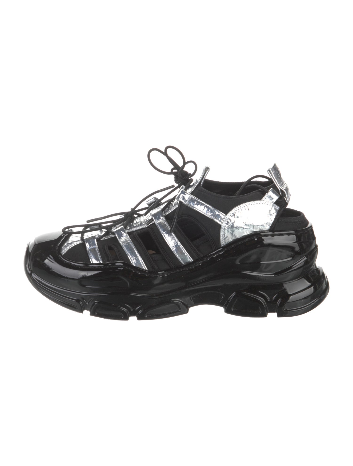Simone Rocha Neoprene Printed Chunky Sneakers - Black Sneakers, Shoes ...