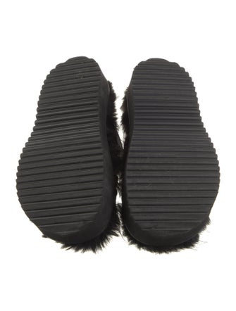 Simone Rocha Leather Crystal Embellishments Slides