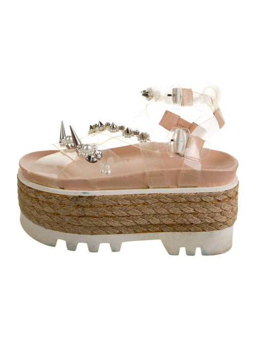 Simone Rocha Faux Pearl Accents PVC Espadrilles