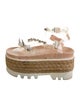 Simone Rocha Faux Pearl Accents PVC Espadrilles