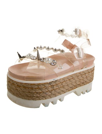 Simone Rocha Faux Pearl Accents PVC Espadrilles