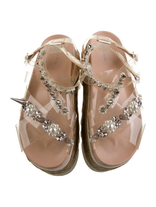 Simone Rocha Faux Pearl Accents PVC Espadrilles