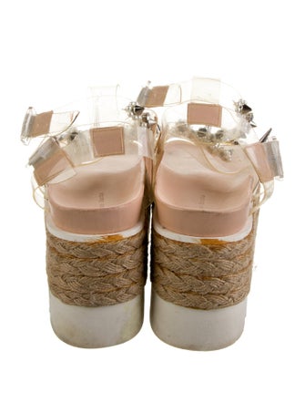 Simone Rocha Faux Pearl Accents PVC Espadrilles
