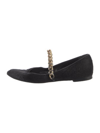 Simone Rocha Fur Mary Jane Flats