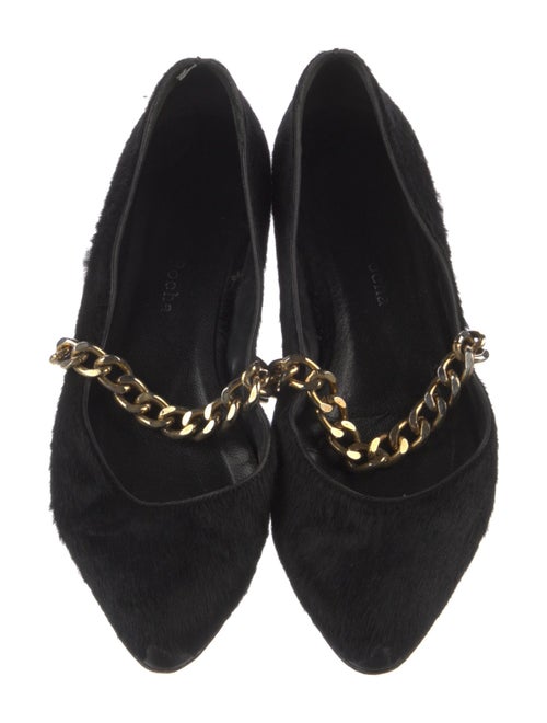 Simone Rocha Fur Mary Jane Flats