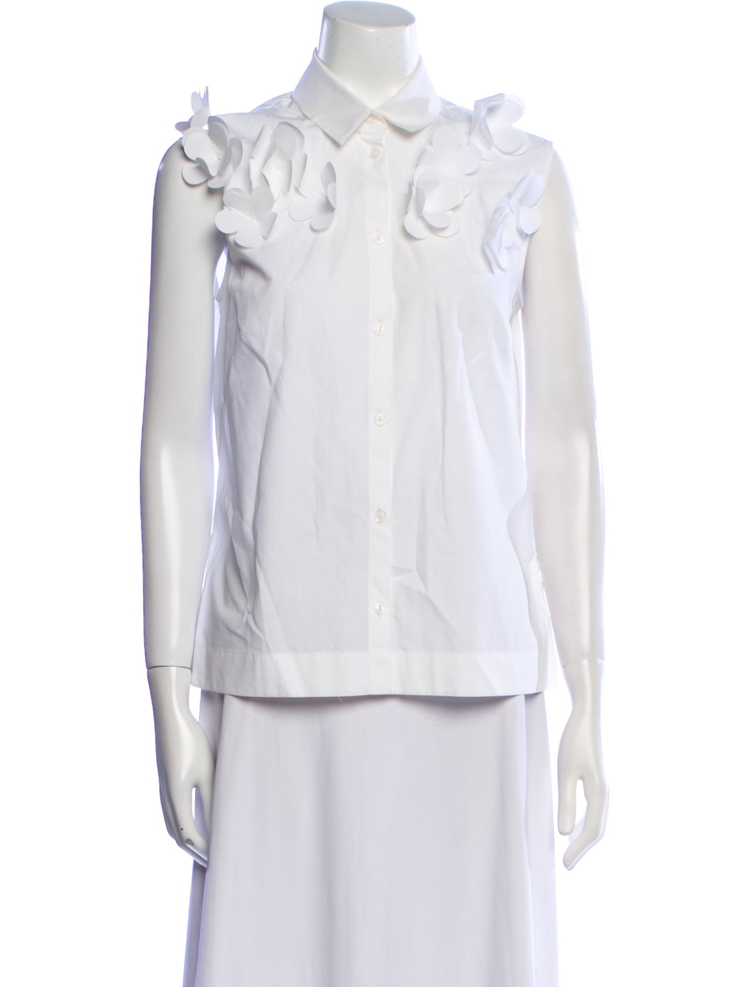 Simone Rocha Sleeveless Button-Up Top