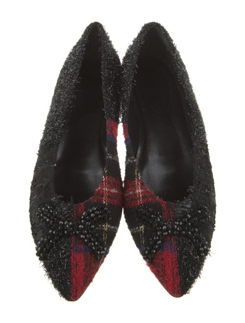Simone Rocha Tweed Printed Flats