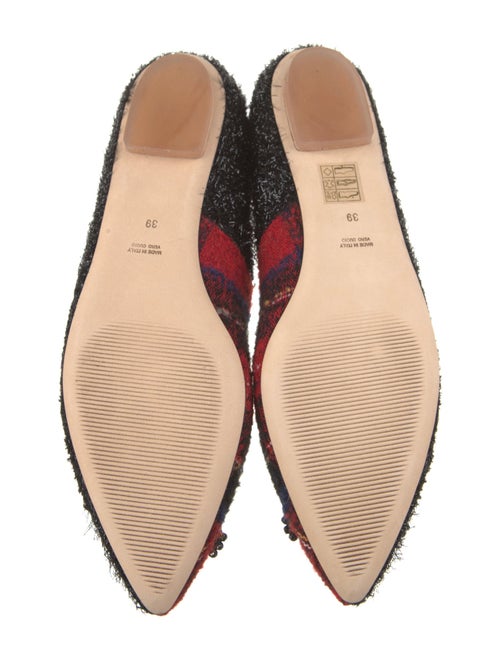Simone Rocha Tweed Printed Flats