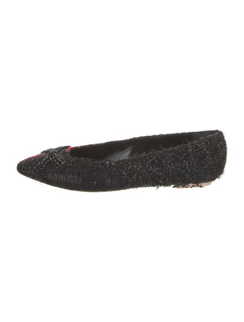 Simone Rocha Tweed Printed Flats