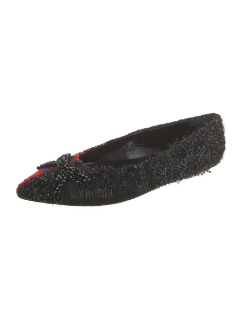 Simone Rocha Tweed Printed Flats