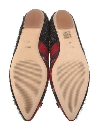 Simone Rocha Tweed Printed Flats